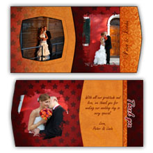 5X5 Folded BCard Wedding (002S)