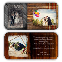 5X5 Folded BCard Wedding (003S)