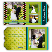 5X5 Folded BCard Wedding (004S)