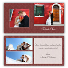 Press Printed Cards/Folded Card/Thank You Cards/Spine On Left/018 Square