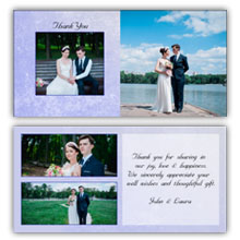 Press Printed Cards/Folded Card/Thank You Cards/Spine On Left/023 Square