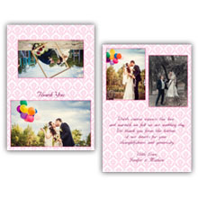 Press Printed Cards/Folded Card/Thank You Cards/Spine On Top/031 Landscape