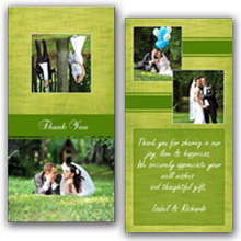Press Printed Cards/Folded Card/Thank You Cards/Spine On Top/014 Square