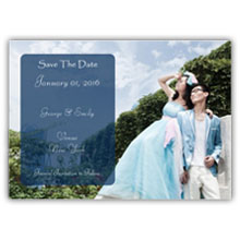 Press Printed Cards/Flat Card/Save The Date/001 Landscape