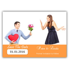 Press Printed Cards/Flat Card/Save The Date/002 Landscape