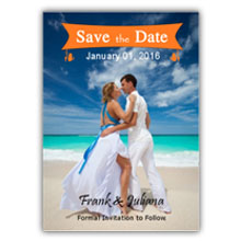 Press Printed Cards/Flat Card/Save The Date/003 Portrait