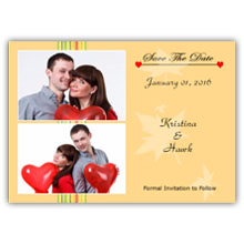 Press Printed Cards/Flat Card/Save The Date/005 Landscape