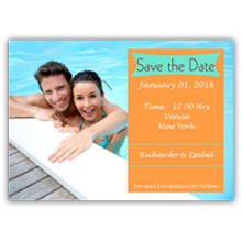 Press Printed Cards/Flat Card/Save The Date/010 Landscape