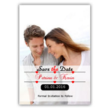 Press Printed Cards/Flat Card/Save The Date/010 Portrait