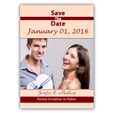 Press Printed Cards/Flat Card/Save The Date/013 Portrait