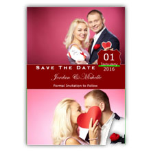 Press Printed Cards/Flat Card/Save The Date/014 Portrait