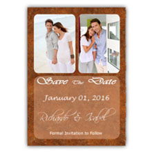 Press Printed Cards/Flat Card/Save The Date/016 Portrait