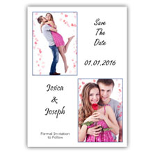 Press Printed Cards/Flat Card/Save The Date/019 Portrait