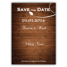 Press Printed Cards/Flat Card/Save The Date/021 Portrait