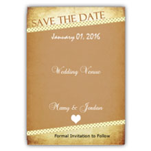 Press Printed Cards/Flat Card/Save The Date/022 Portrait
