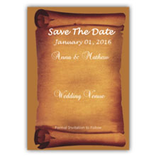 Press Printed Cards/Flat Card/Save The Date/023 Portrait