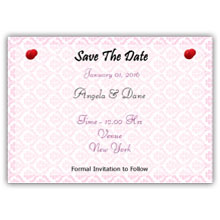 Press Printed Cards/Flat Card/Save The Date/025 Landscape