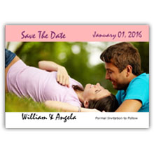 Press Printed Cards/Flat Card/Save The Date/027 Landscape