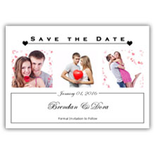 Press Printed Cards/Flat Card/Save The Date/030 Landscape