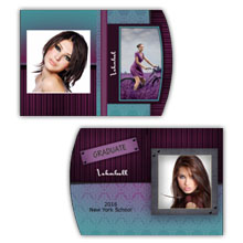 Press Printed Cards/Folded Card/Boutique Card/Senior and Graduation/003 Potrait